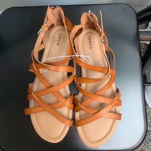 Orange sandals